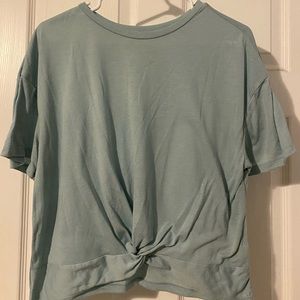 Blue Knot Cropped Tee